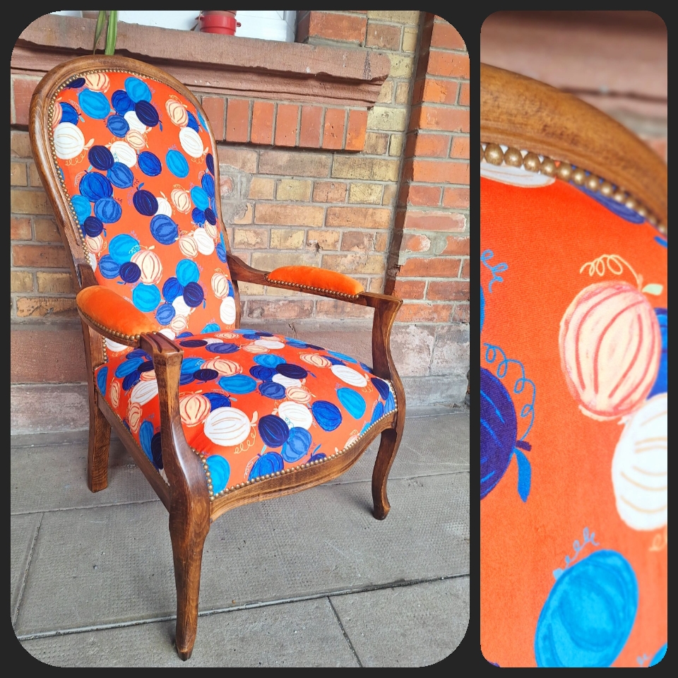 Rénovation d'un fauteuil voltaire. 