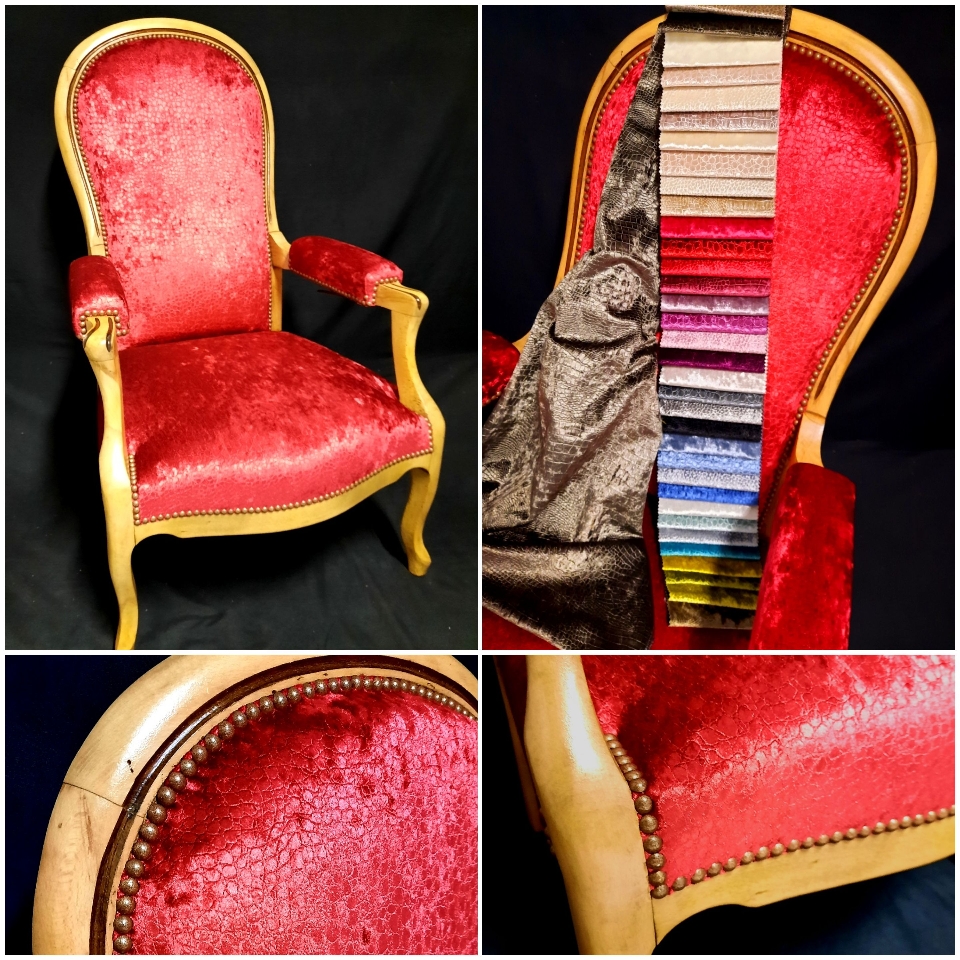 Rénovation d'un fauteuil voltaire. 