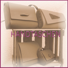 Designer Handtaschen, Handtasche aus Holz und Filz