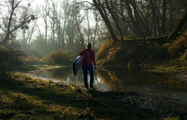 Stand up Paddeln im Winter, Stand up Paddeln mit Trockenanzug, Sup mit Trockenanzug