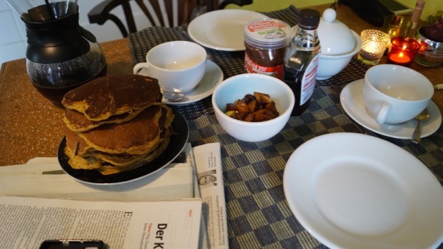 Kürbis-Pancakes: Wohl bekommt's!