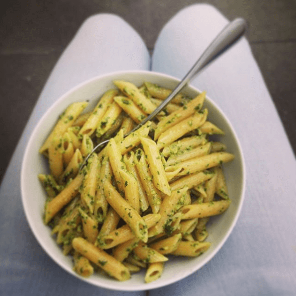 Penne mit Petersilien-Pesto