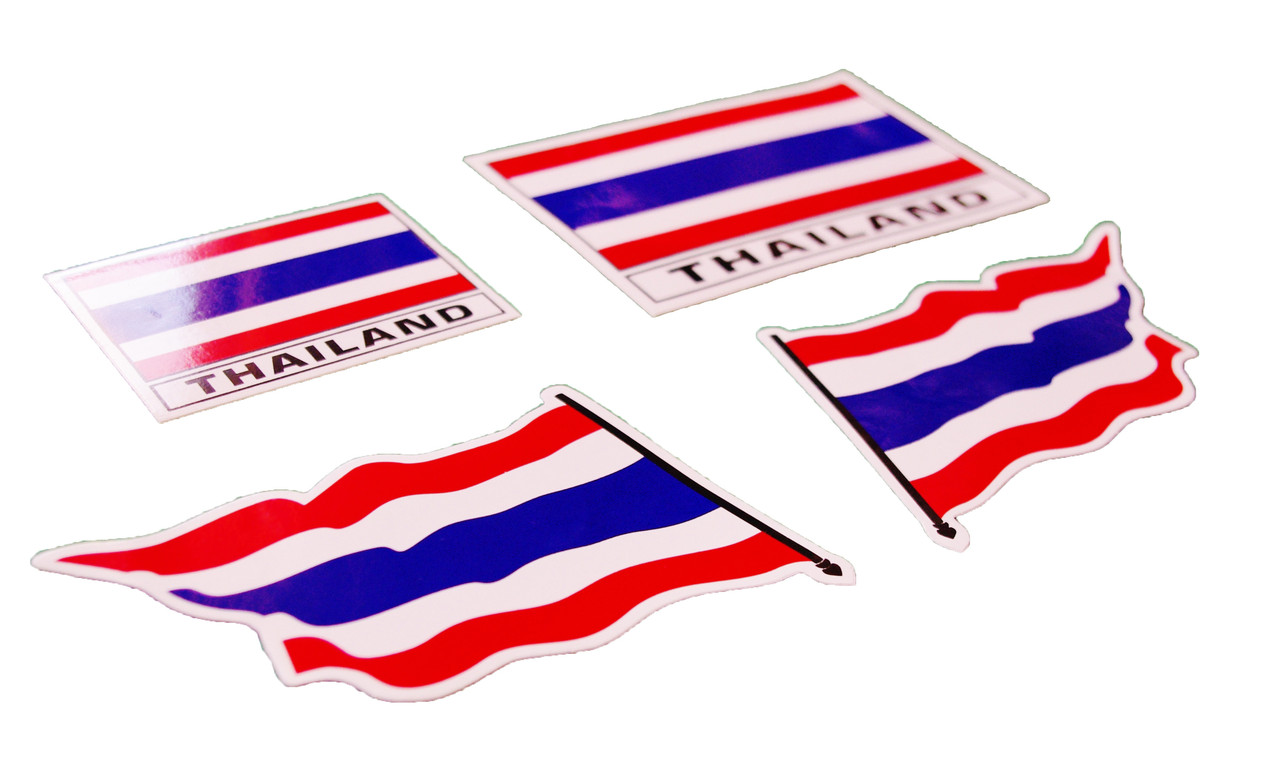 タイ王国 国旗 ステッカー シール デカール タイ雑貨 Thailand Sticker 泰国屋 たいこくや Taikokuya Llc
