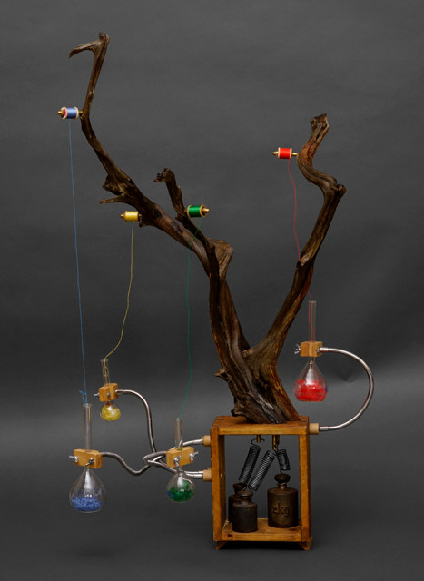 Die Abstraktion eines Farbfadenbaumes