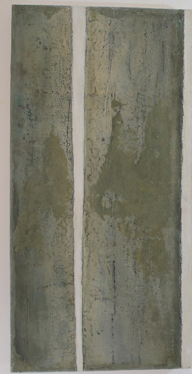 Bärbel Ertl-Beddig -tOG Nr. B.E.B.006 -  Werk "Aufrecht" - 100 x 50 x 6 cm - 2012 (c) tOG-Düsseldorf