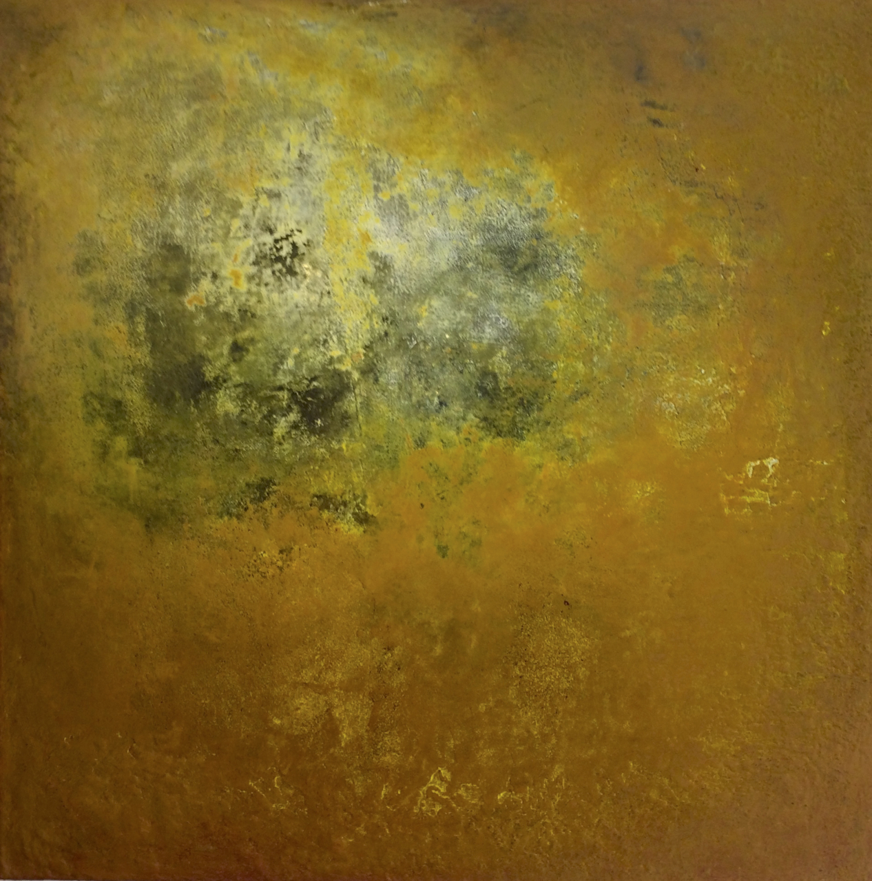 Bärbel Ertl-Beddig -tOG Nr. B.E.B.018 -  Werk "Dialog in Gelb"- 80 x 80  X 3,5 cm - 2012 (c) tOG-Düsseldorf
