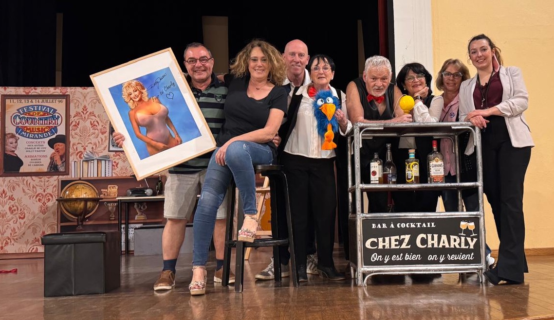 Photo souvenir avec nos hôtes de La Redorte