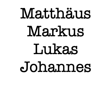 Warum vier Evangelien?