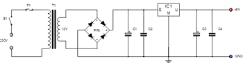 Schema alimentatore STABILIZZATO controllato da IC