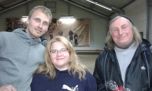 Sieger Bruno (re.) mit Florian (Platz 3) und Romina