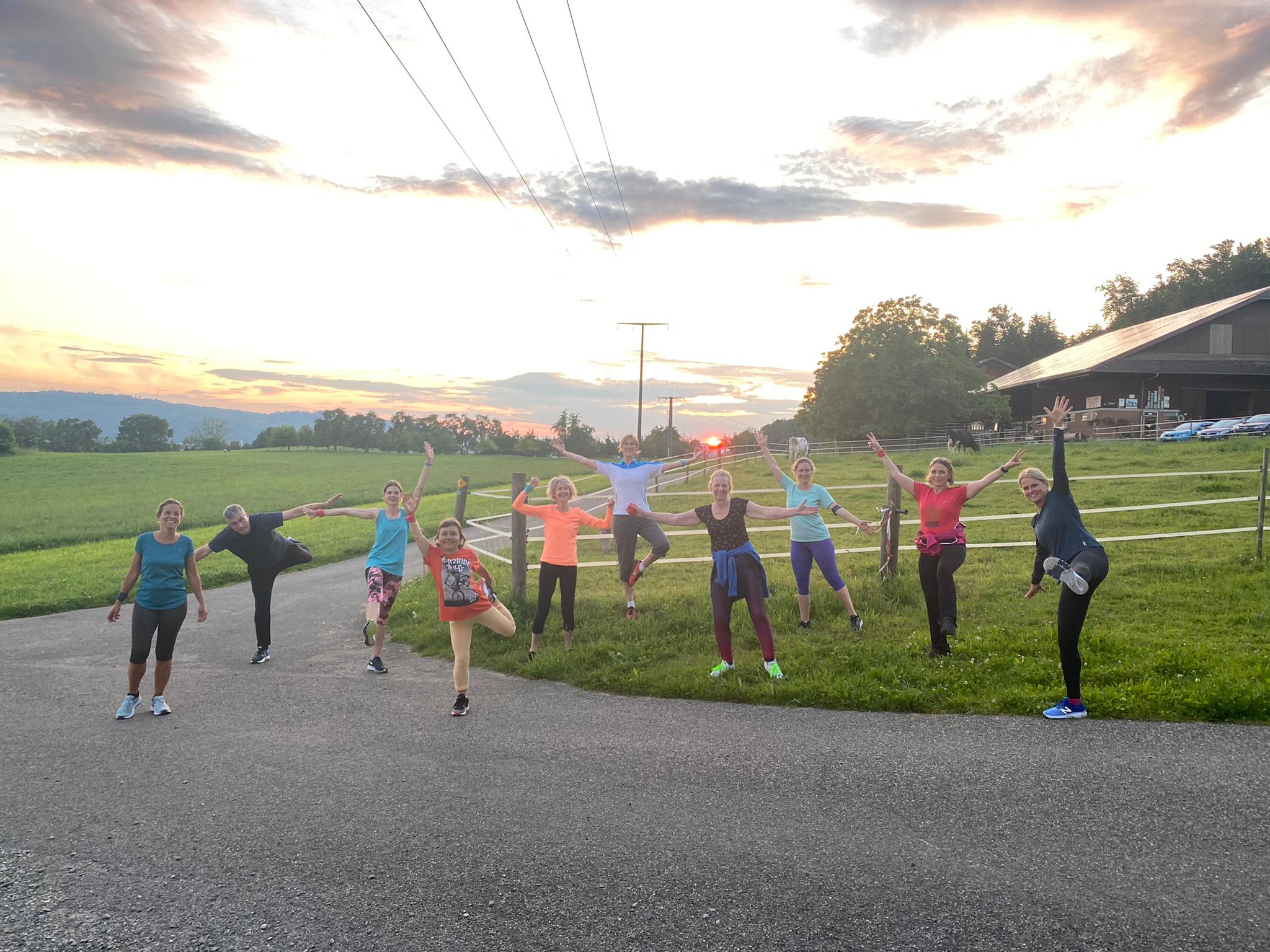 Fit & Fun im Abendrot