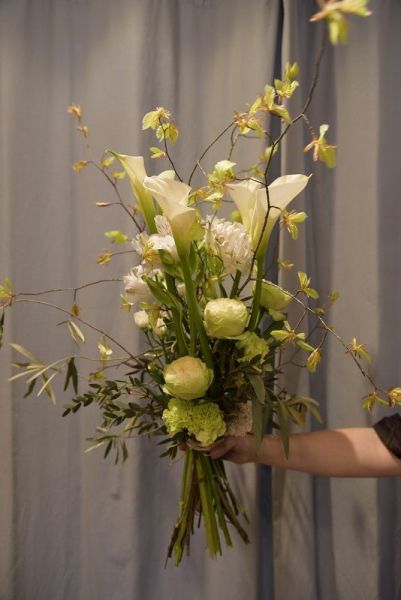 Bouquet haut blanc