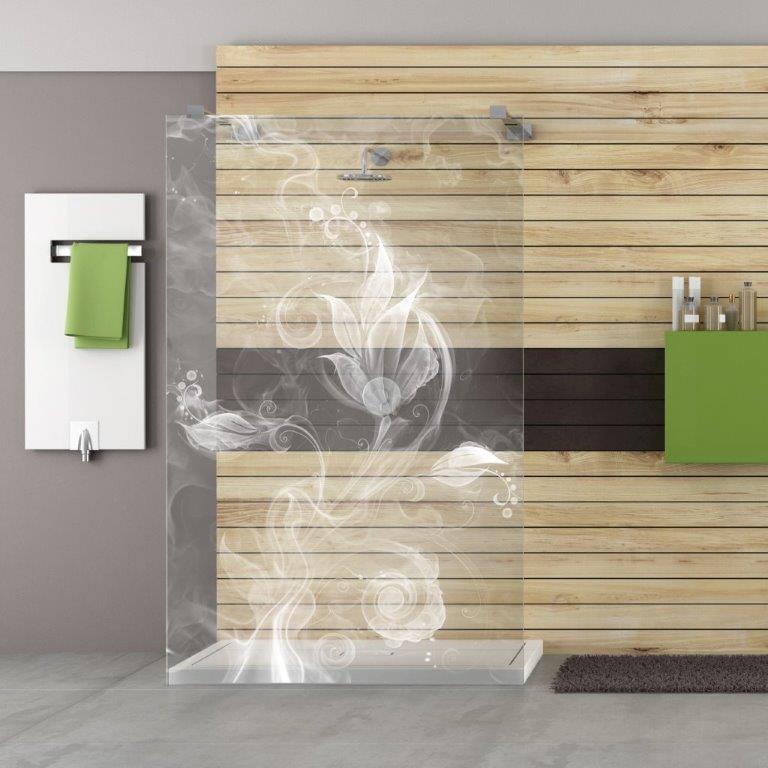 Duschruckwand Glas Mit Motiv Bedruckt Auch Led Beleuchtet