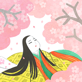 桜愛でる姫君
