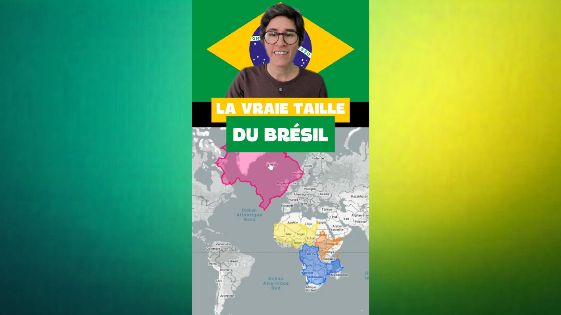 La vraie taille du Brésil