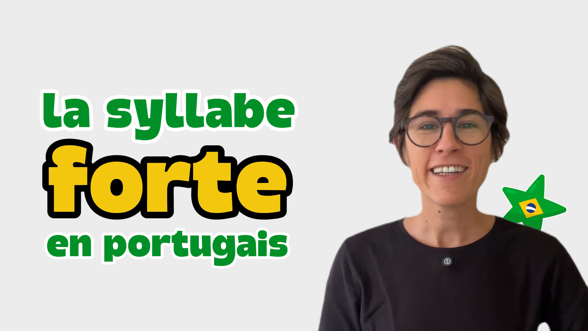 La syllabe forte en portugais