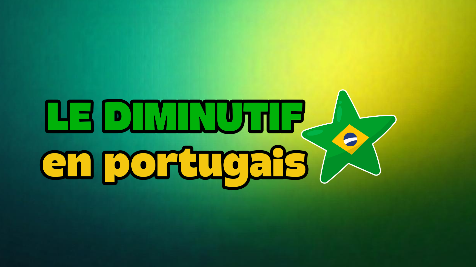 Le diminutif en portugais