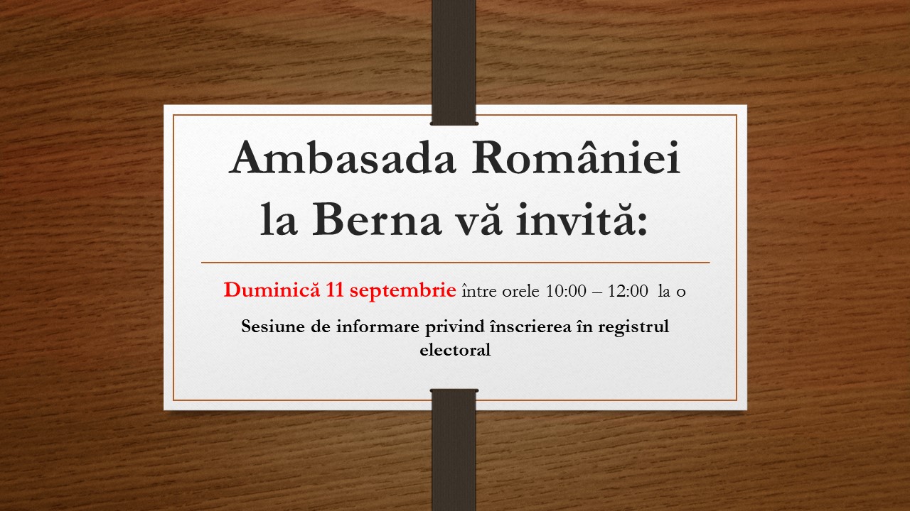 Anunț Important Pentru Cetățenii Romani Stabiliți In Elveția Rs Integrationsverein Arei