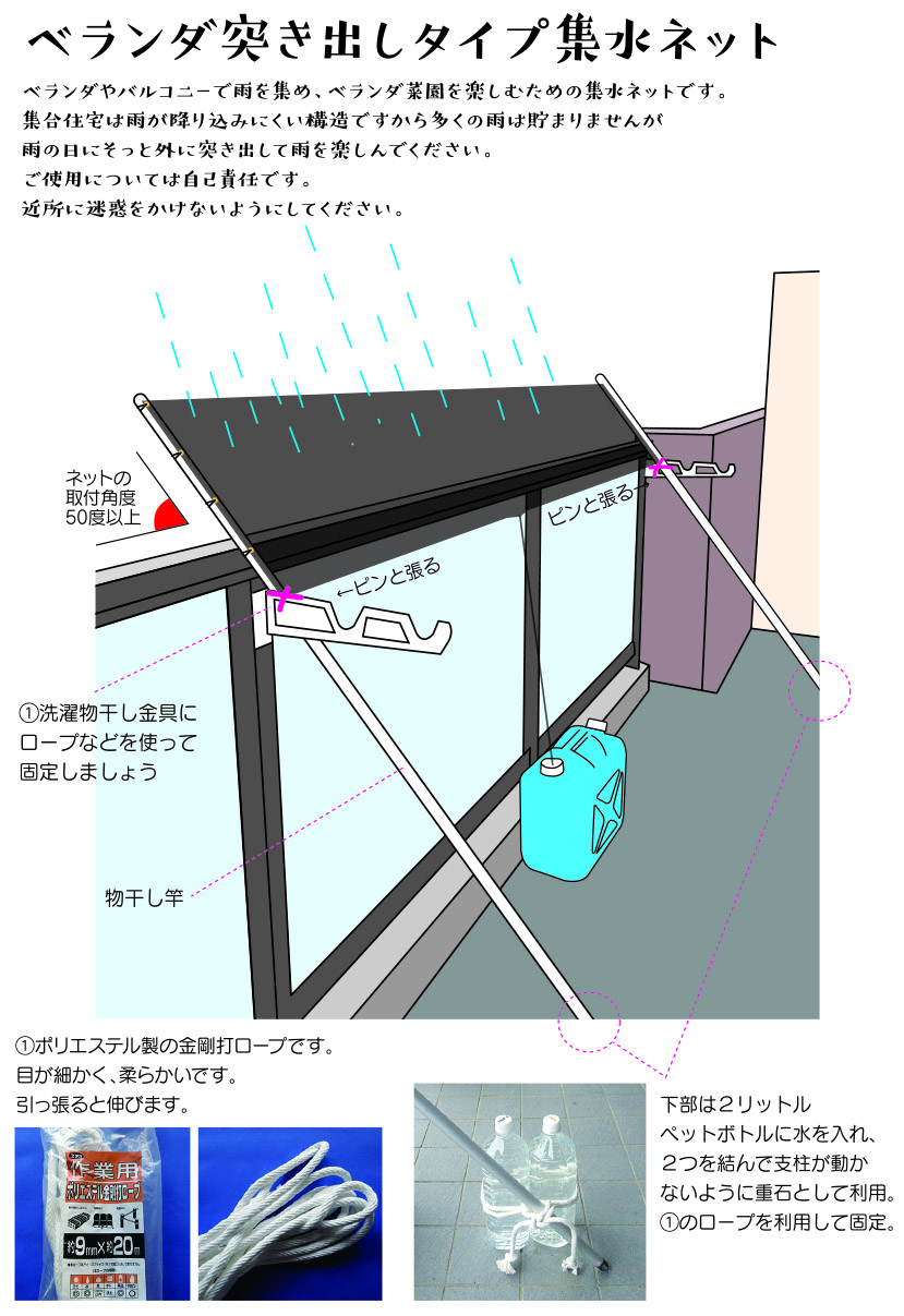 雨葉ネットの設計と製造 耐久性など 雨水簡易集水ネット雨葉 あめはネット 雨葉ネットの設計と製造 耐久性など 雨水簡易集水ネット雨葉 あめはネット