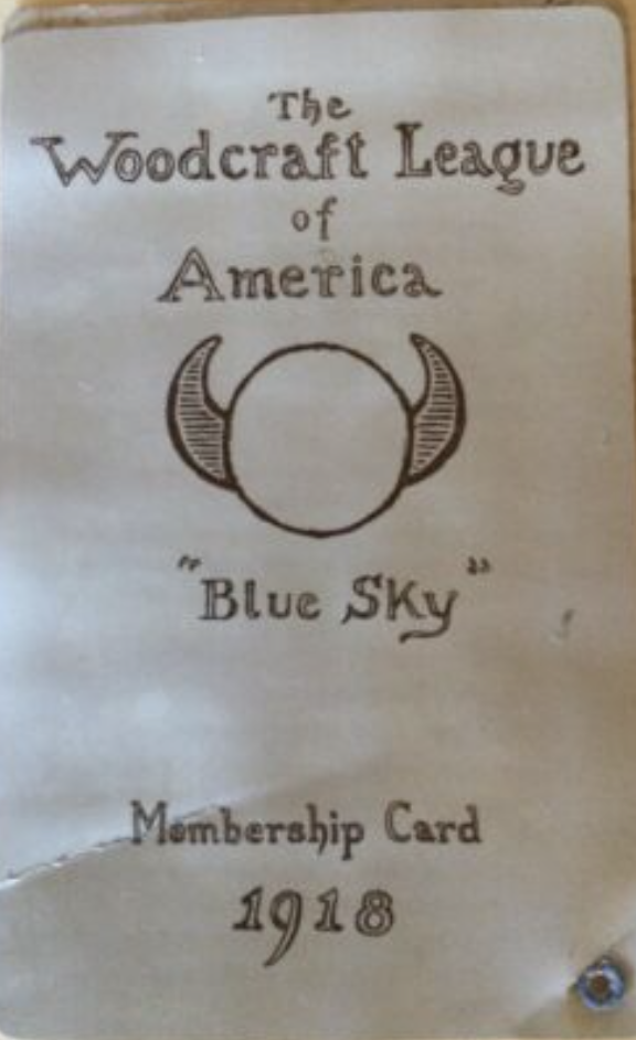 Woodcraft Leage of America Membership Card 