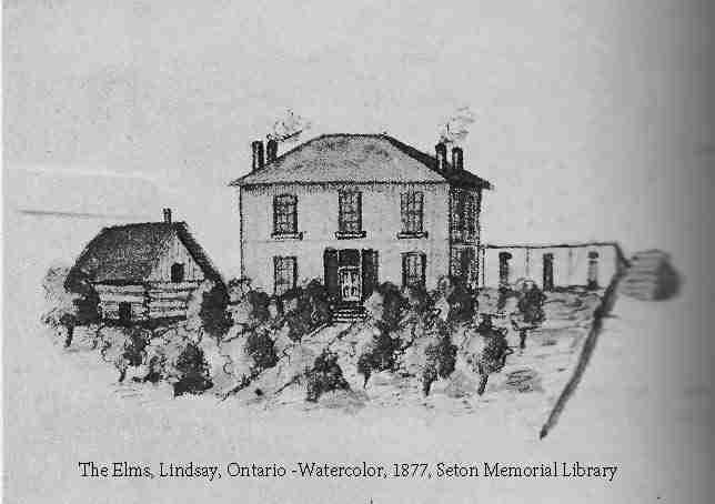 The Elms Lindsay, Ontario, Watercolor, 1877