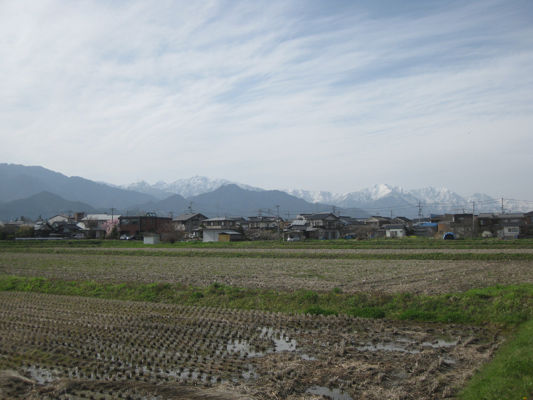 池田町から見る北アルプス