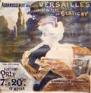 Affiche lotissement du domaine de Glatigny -1899