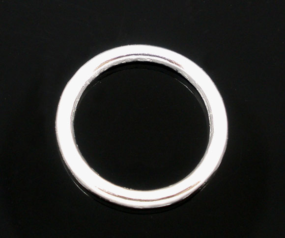 Bastelbedarf Metallringe Binderinge geschlossen silber Blei und Nickelfrei NEU