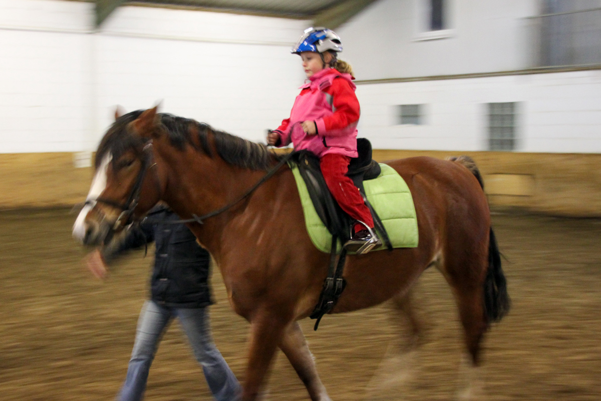 ... und natürlich war das Reiten immer das Highlight