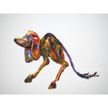 Artist: Roger Hose | "Kangadogcow" | 2008 | Oil on Canvas | H:300 x W:300mm | Price: $300.00 