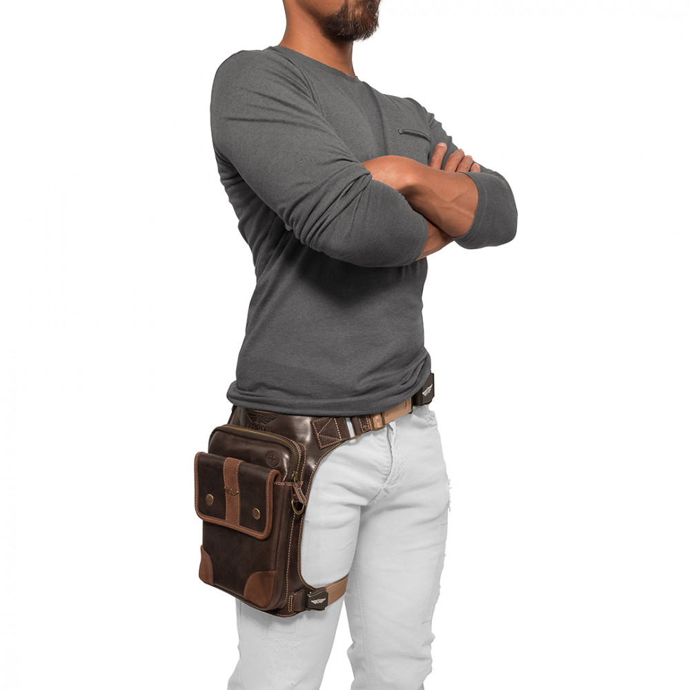 HYOD ヒョードー レッグバッグ　ARTONVEL LEG BAG Leg Bag Original - Black/Brown – Artonvel.com