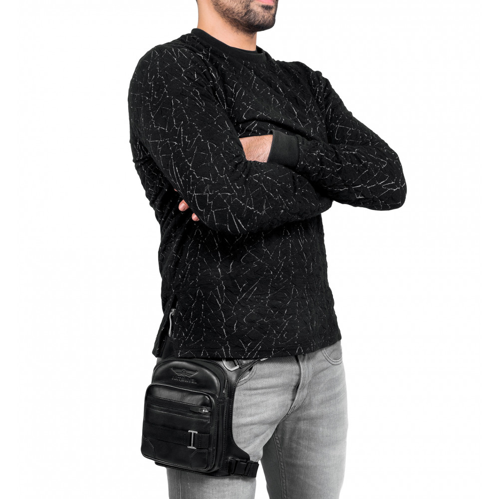 バイクウェア・装備 ARTONVEL FULL CUIR BLACK LEG BAG