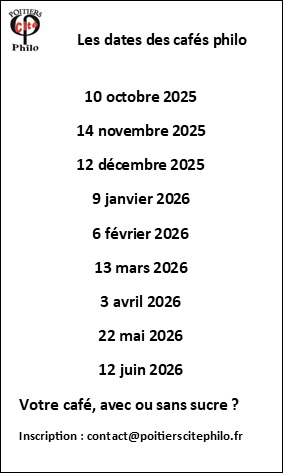 Dates des cafés philos 2025/2026
