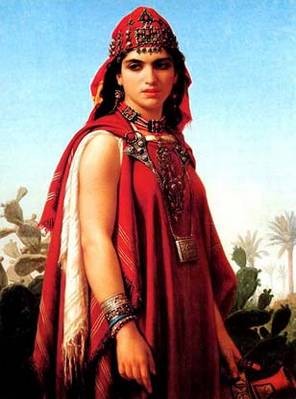 Berber Woman. Emiel Vernet-Lecompt 1870
