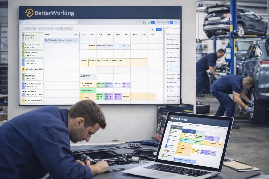 Zwischen Hebebühne und Kalender: Wo Werkstätten täglich Zeit verlieren