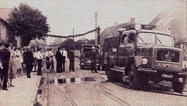Foto SN: Amtsfeuerwehrtag 1979, Löschmanöver im Osterende