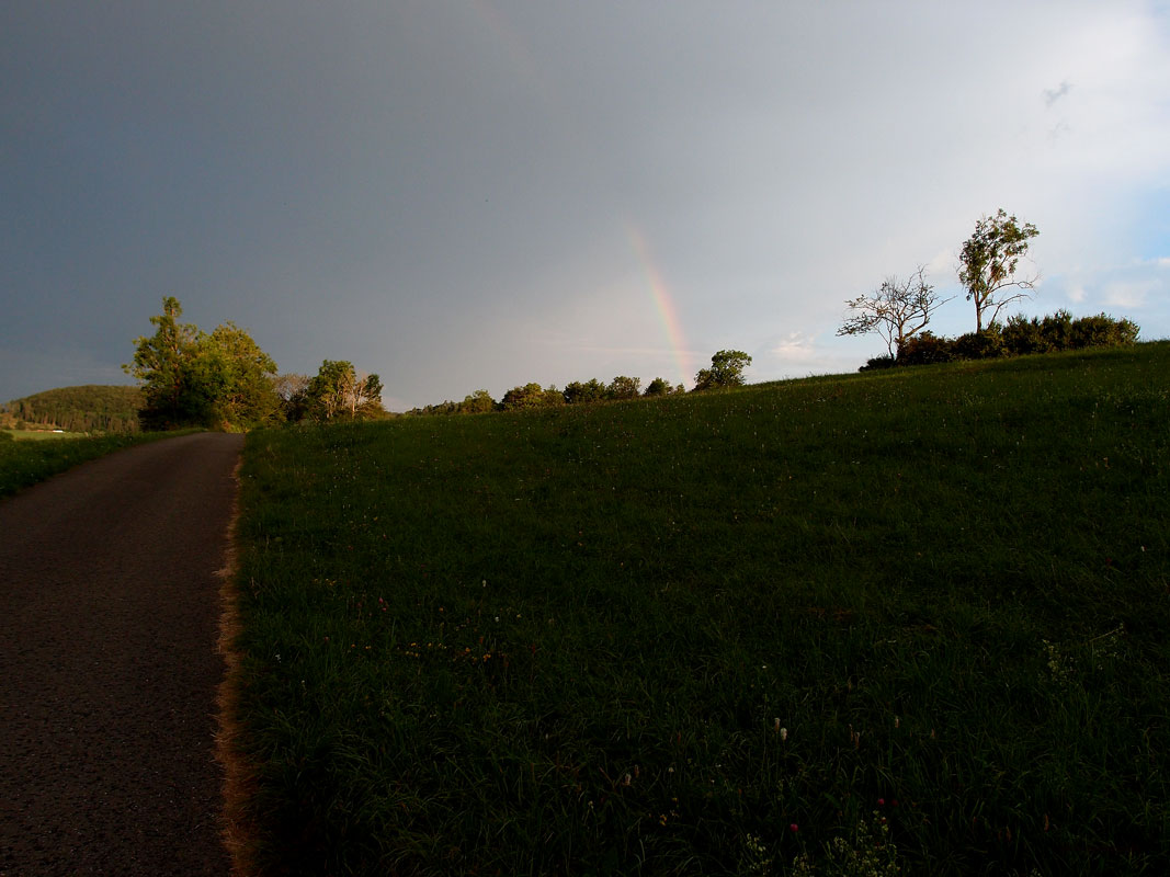 weiter blick über das tal vom genkinger wald aus