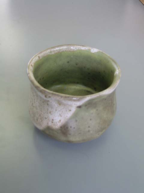 陶芸・板作り「抹茶ワン」