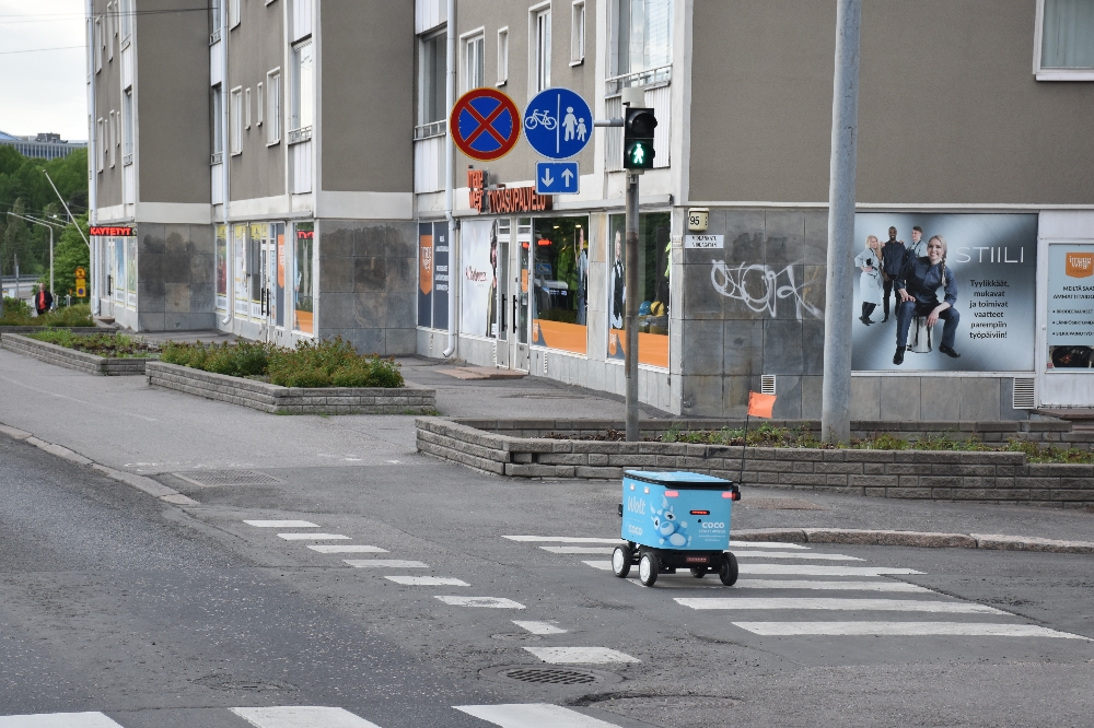 Selbstfahrende Kühlboxen in Helsinki