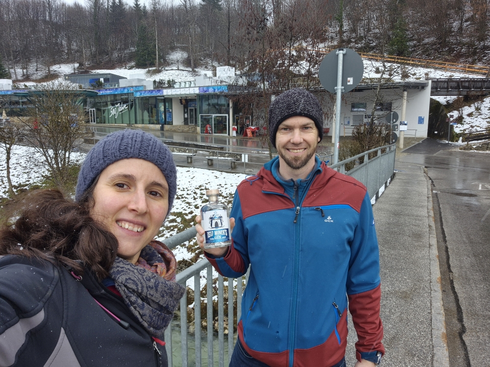 Was auch noch gelagert und gereift wird in der Salzmiene? Miners-Gin...