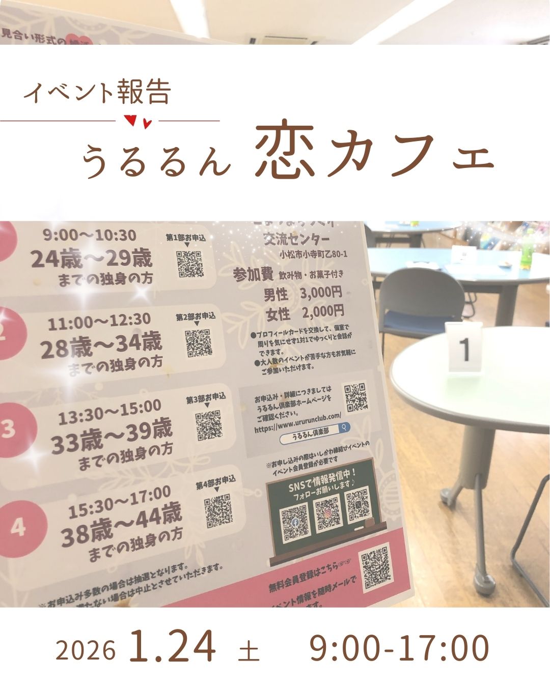 恋カフェ【２０２６年１月】報告