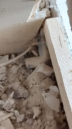 Küchenabfluss jahrelang ohne Anschluss in den Boden