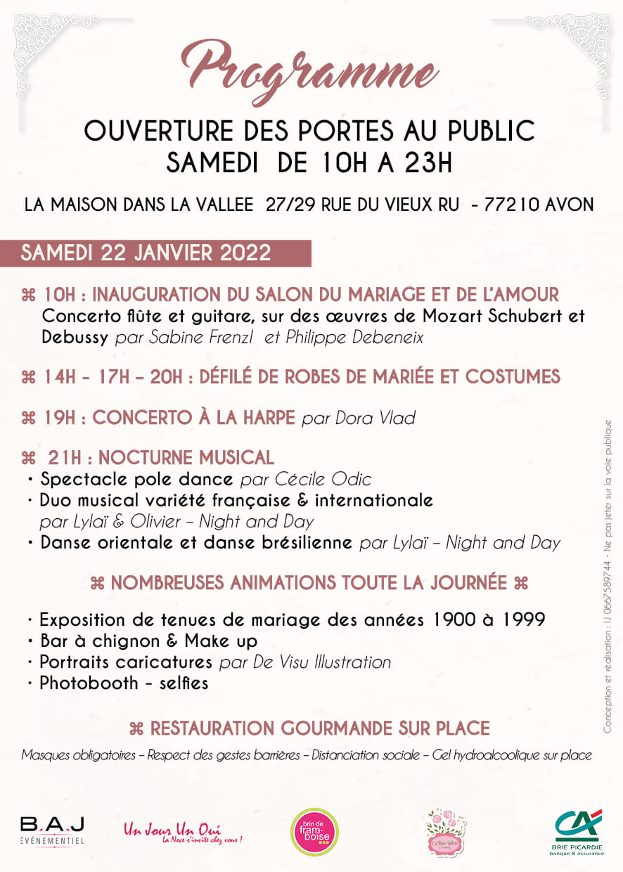 Salon du Mariage et de l'Amour du pays de Fontainebleau- Avon - Crédits : Salon du Mariage et de l'Amour du pays de Fontainebleau