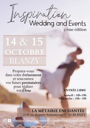 Inspiration Wedding and Events 14 et 15 Octobre 2023