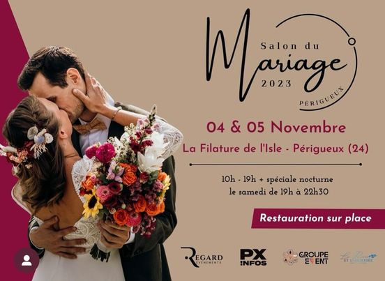 Salon du mariage de Périgueux 04 et 05 Novembre 2023 - Crédit photo : Salon du mariage de Périgueux