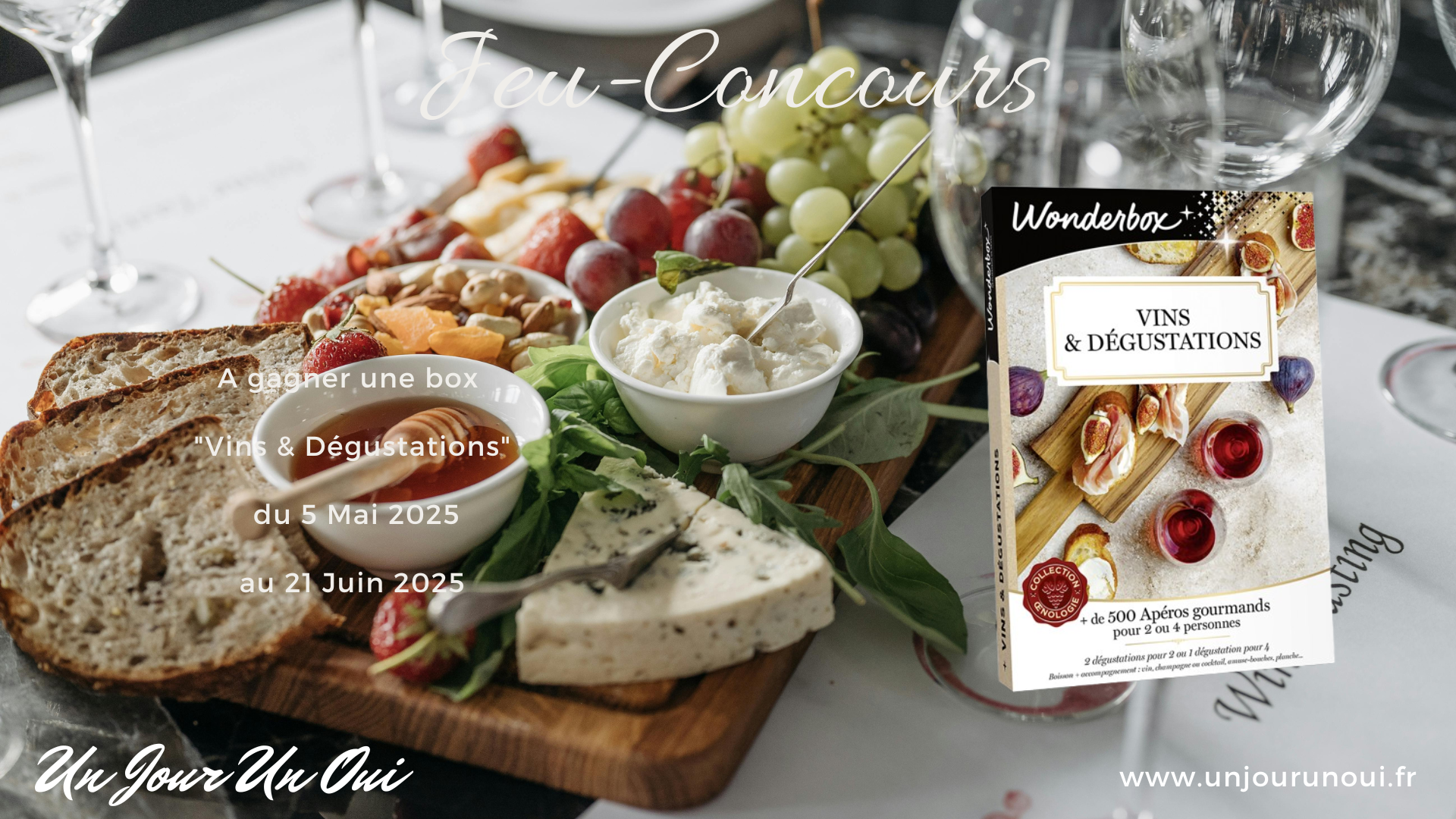 Jeu-Concours Wonderbox "Vins & Dégustations" - 05 Mai 2025 au 21 Juin 2025 - Crédit photo : Tous droits réservés