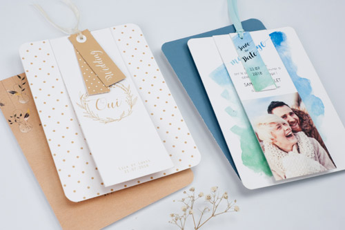 Carte mariage étiquettes - Crédit photo : Maison June