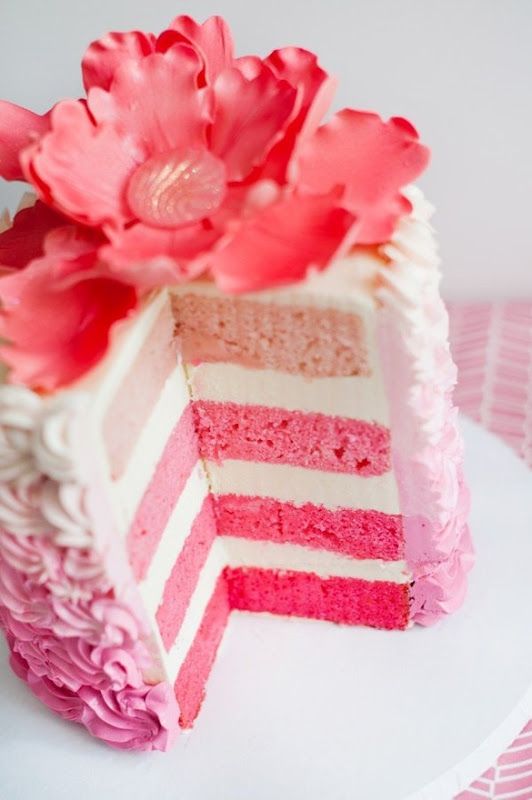 Un magnifique layer cake! Source Pinterest