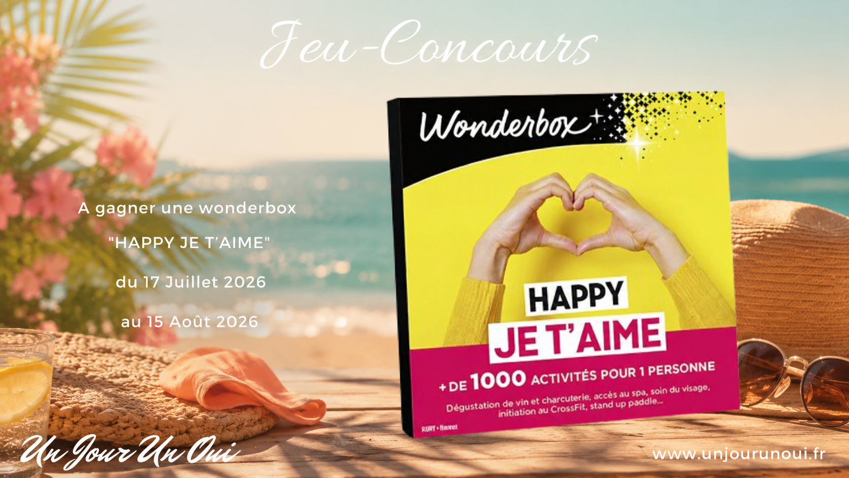Wonderbox "HAPPY JE T'AIME" -  Magazine Un Jour Un Oui - Crédit photo : Tous droits réservés