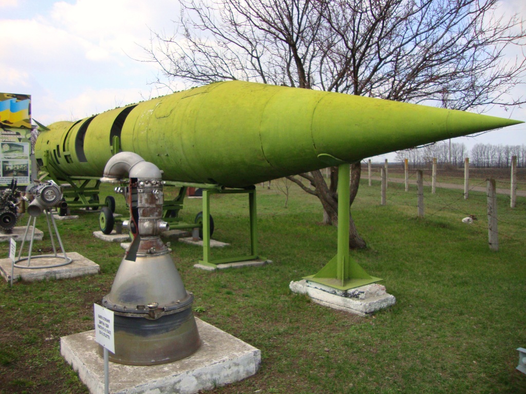 A split model of R-12 missile (SS-4 Sandal)
